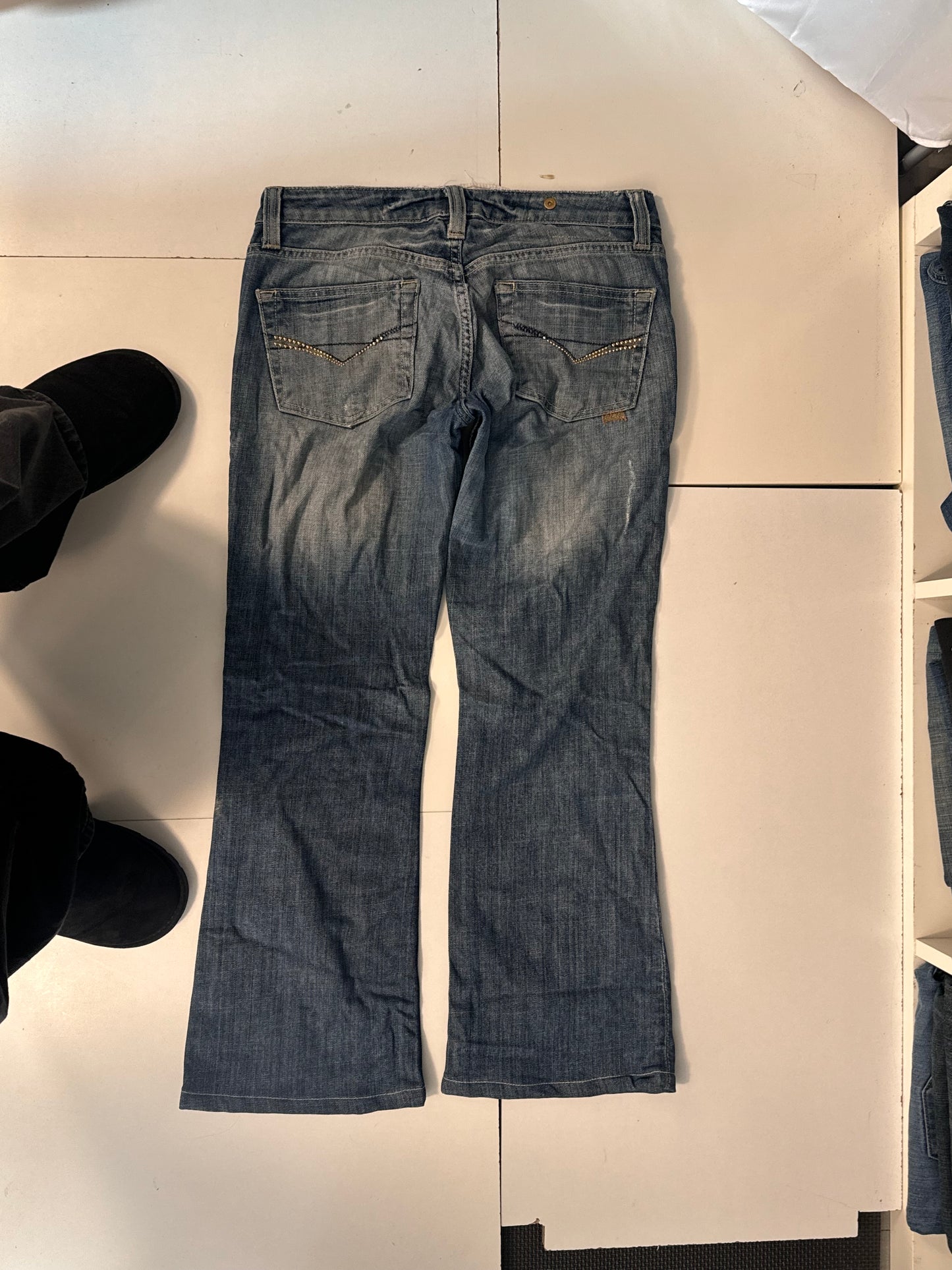 Lavtaljede jeans str: S