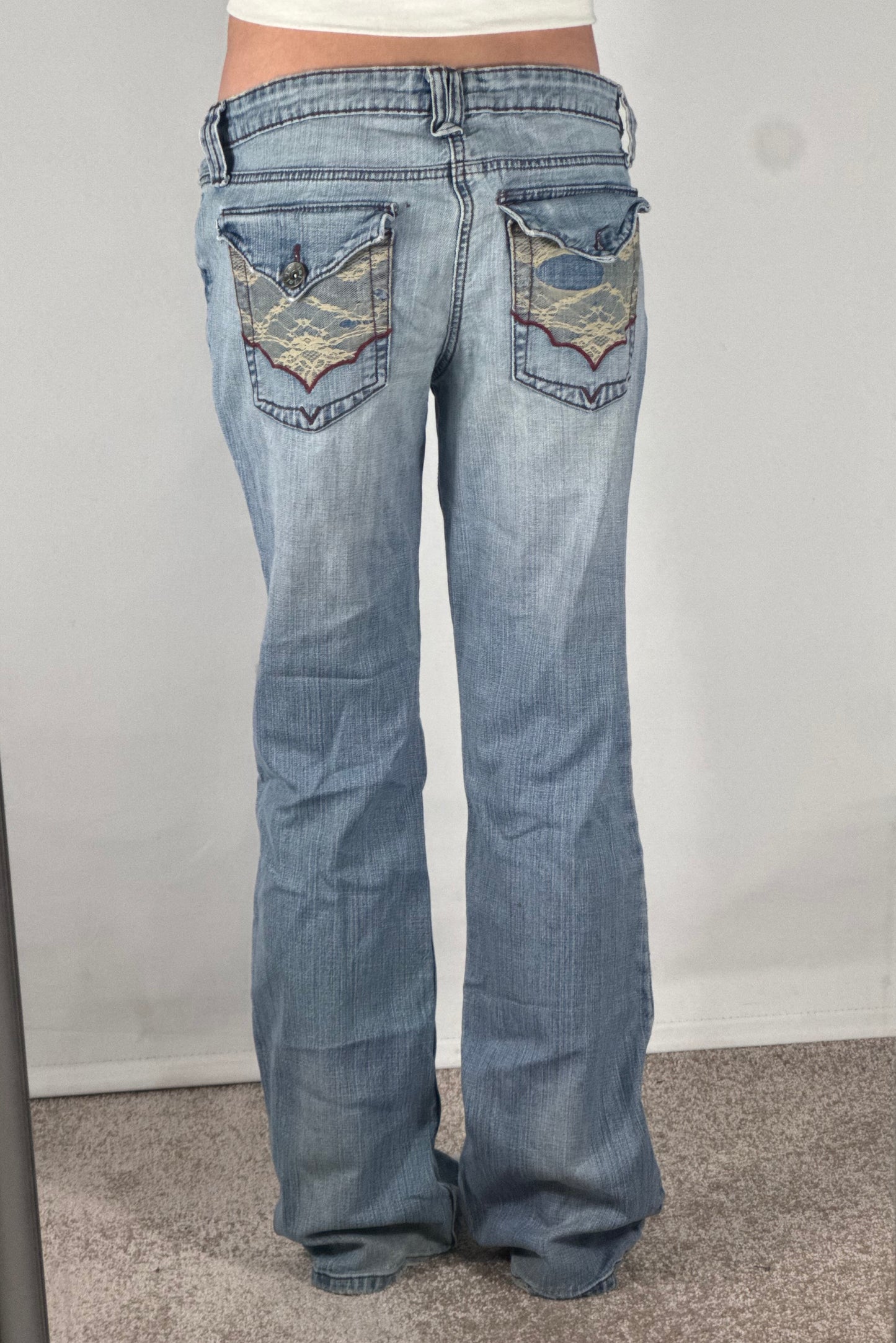 Lågmidjade jeans stl: M