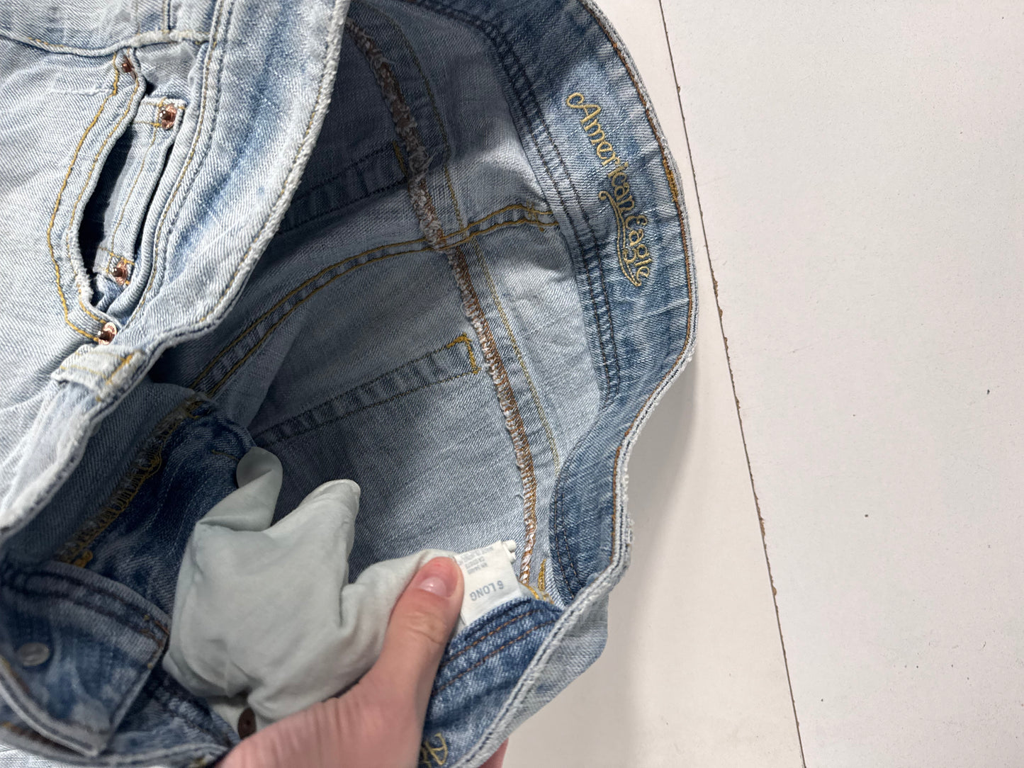 Lågmidjade jeans stl: S/M