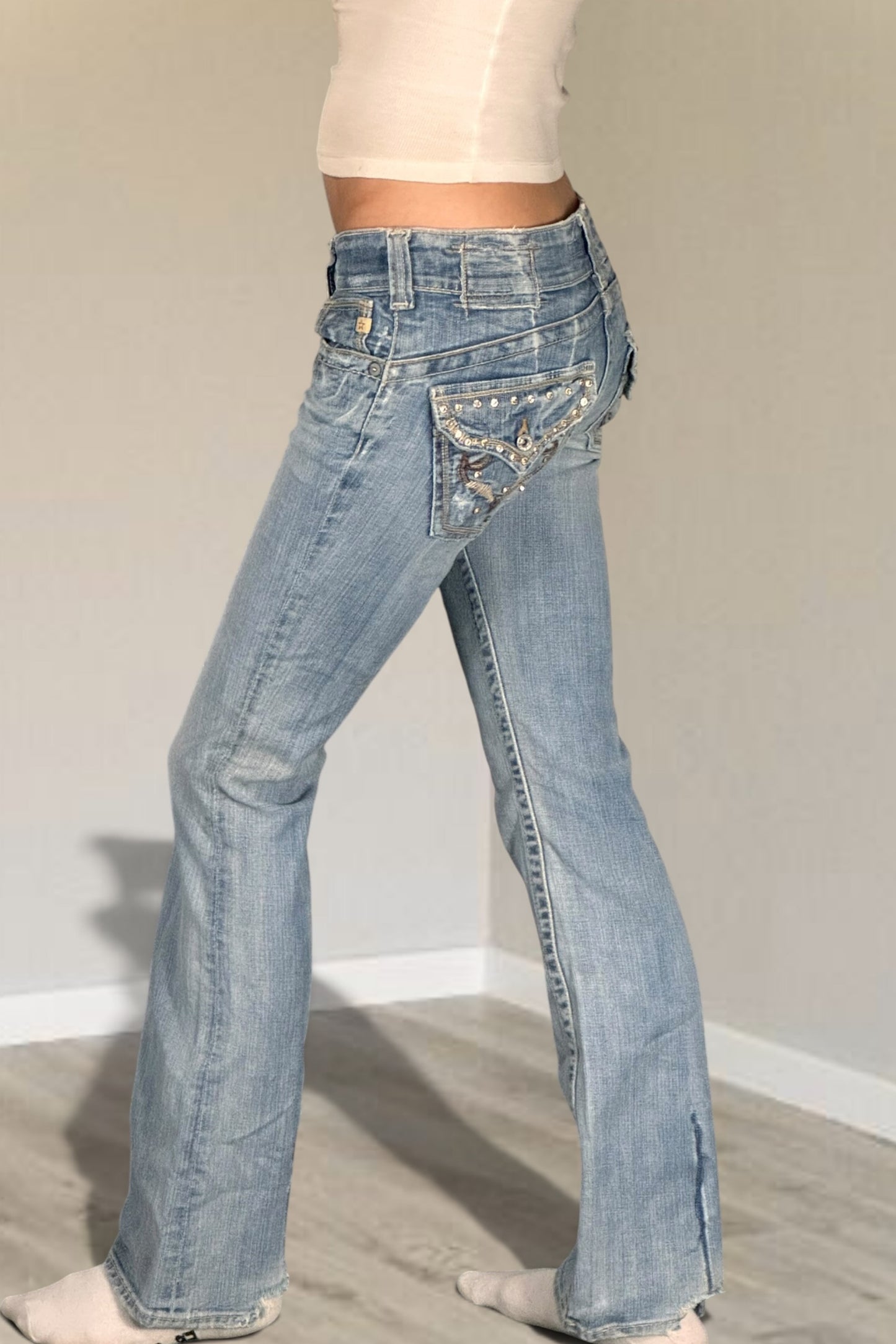 Lågmidjade jeans stl: XXS