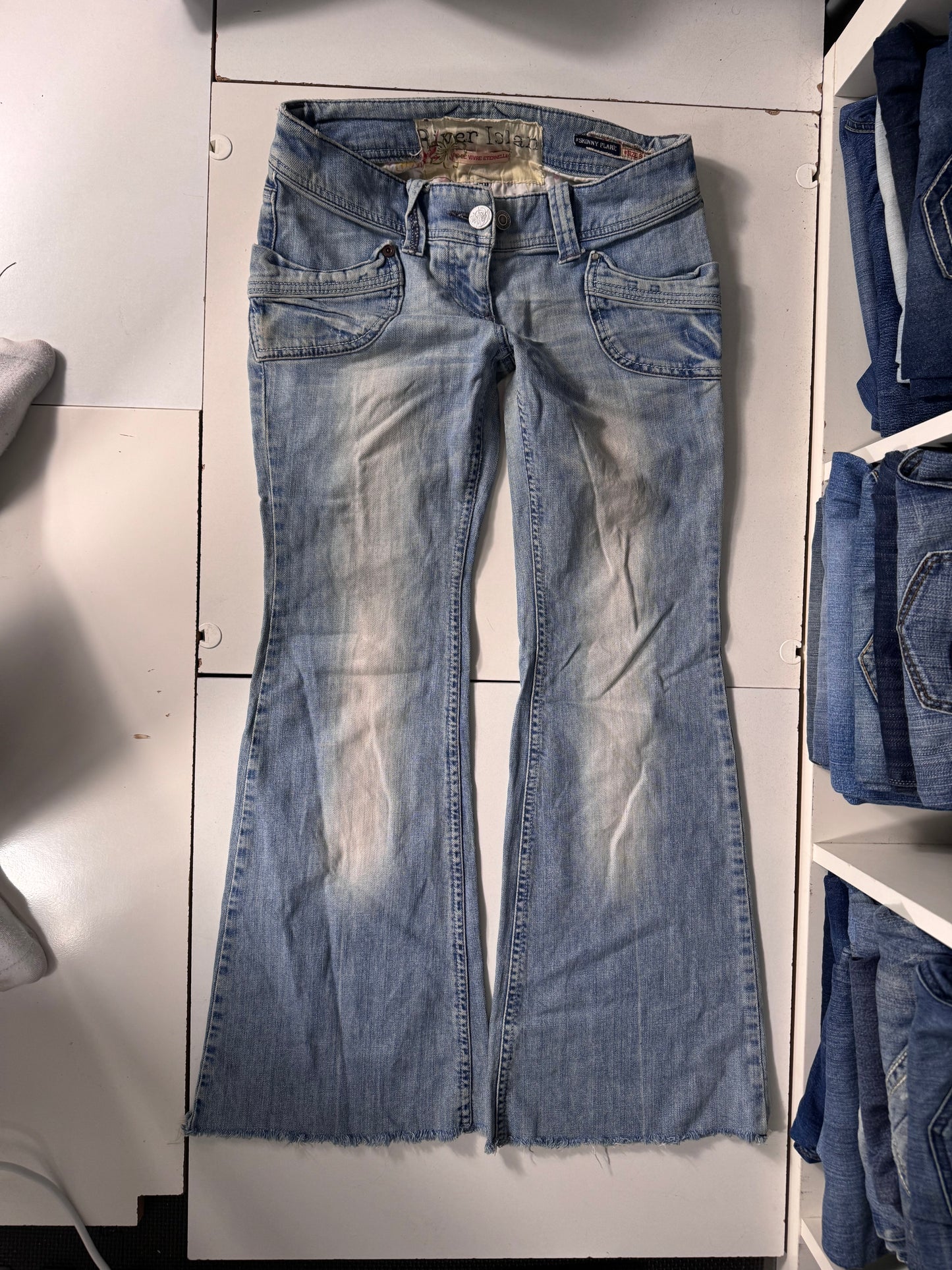 Lågmidjade jeans stl: S