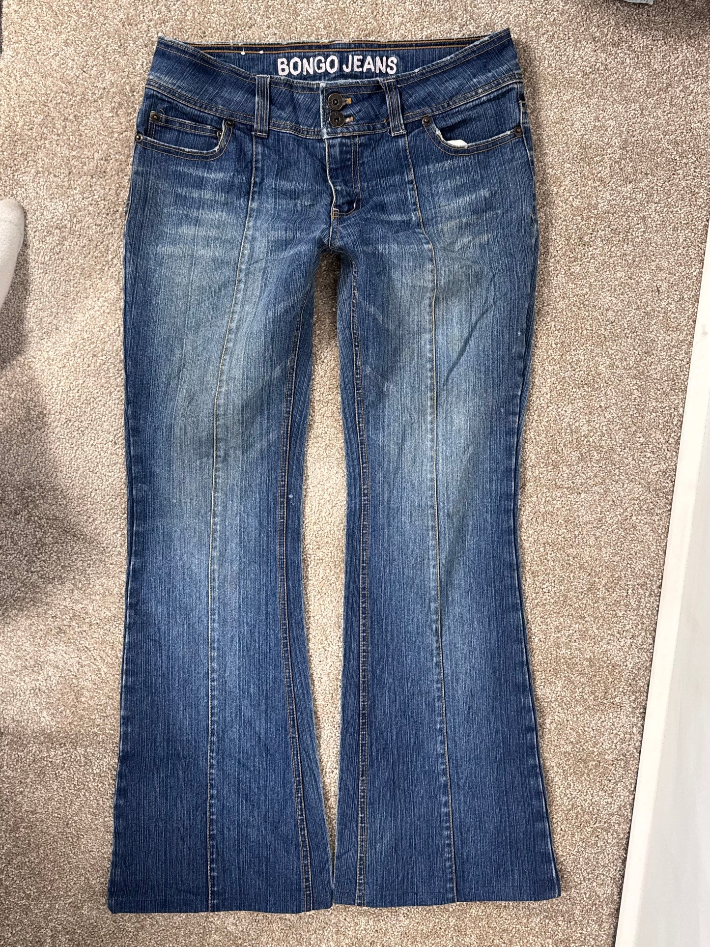 Lavtaljede jeans str: S