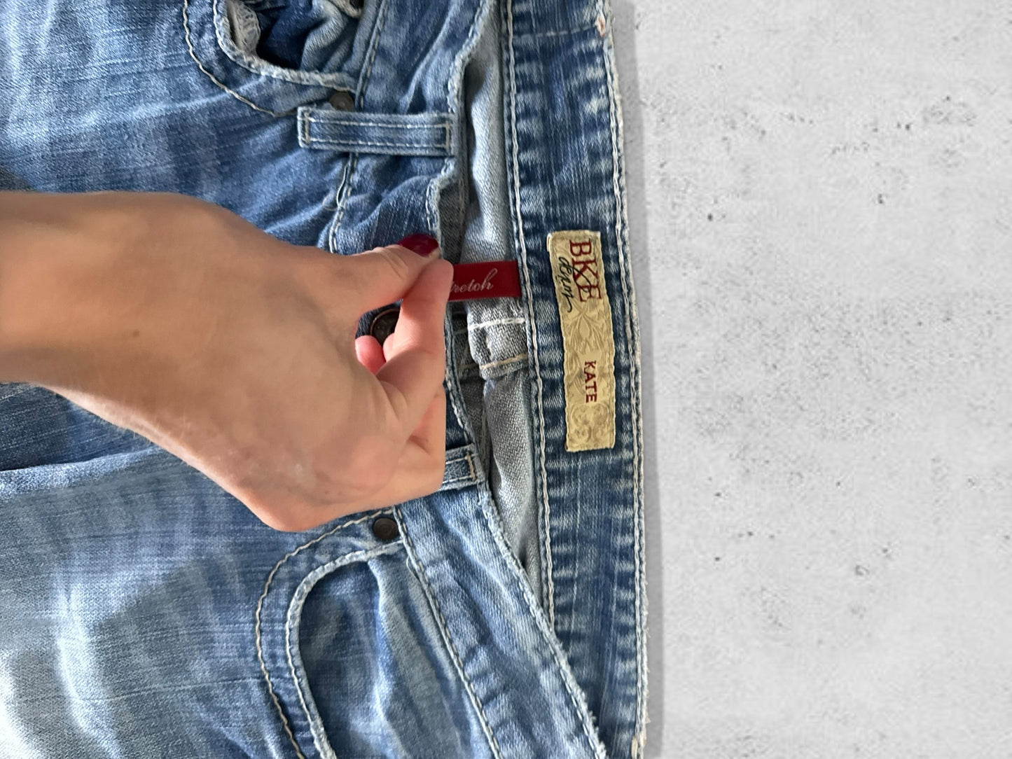 Lågmidjade jeans stl: S