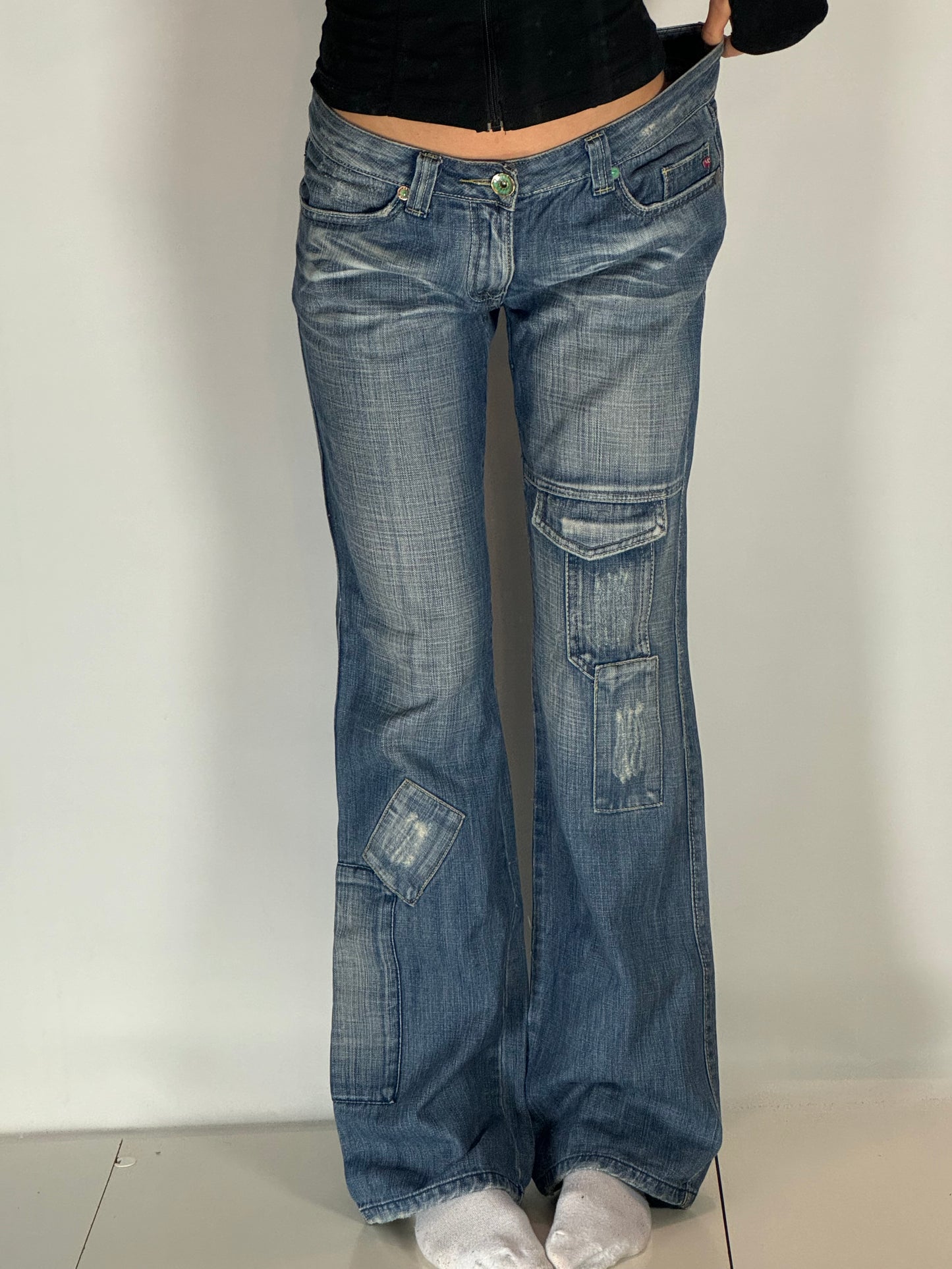 Lågmidjade jeans stl: M