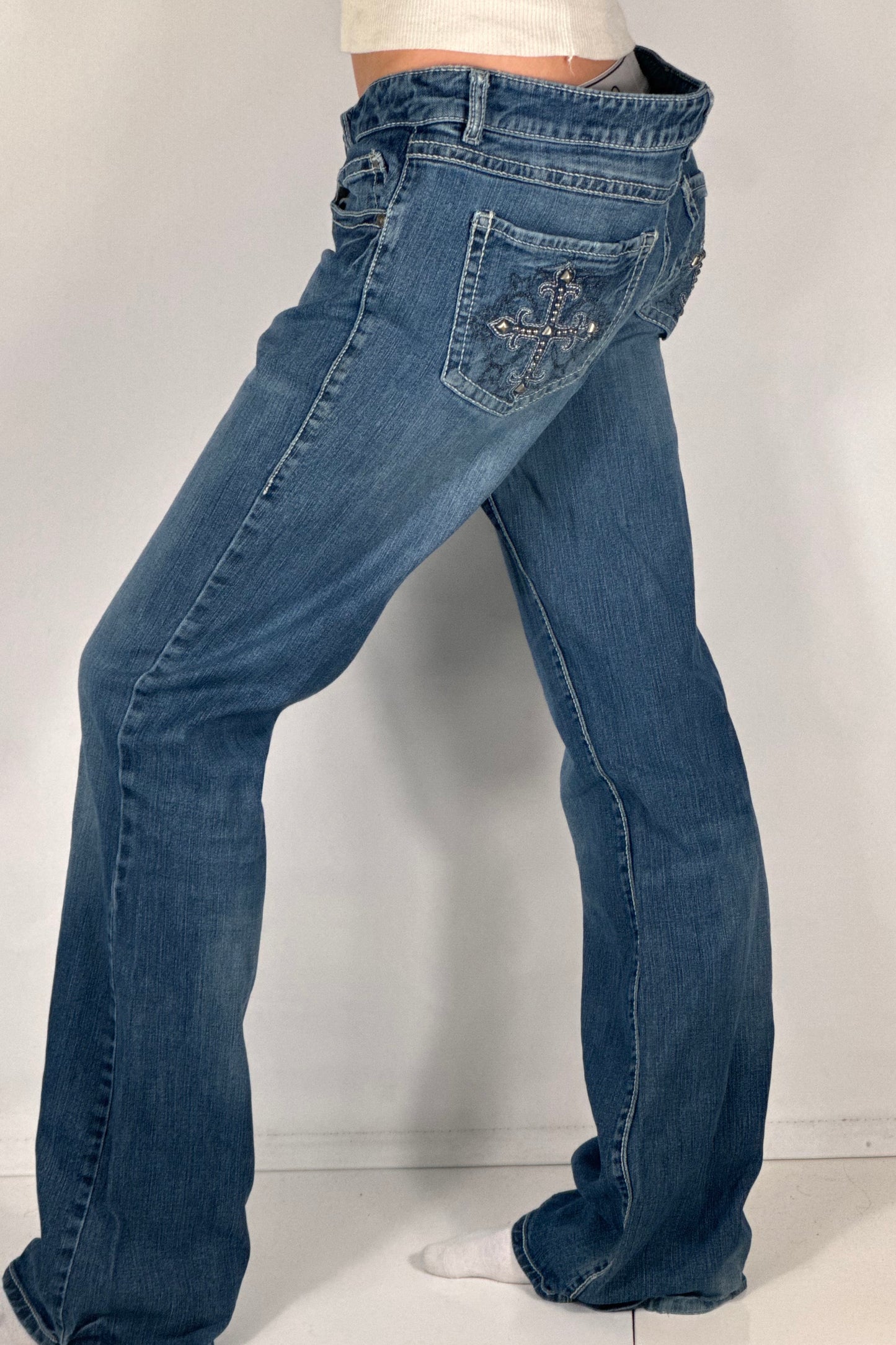 Lågmidjade jeans stl: L