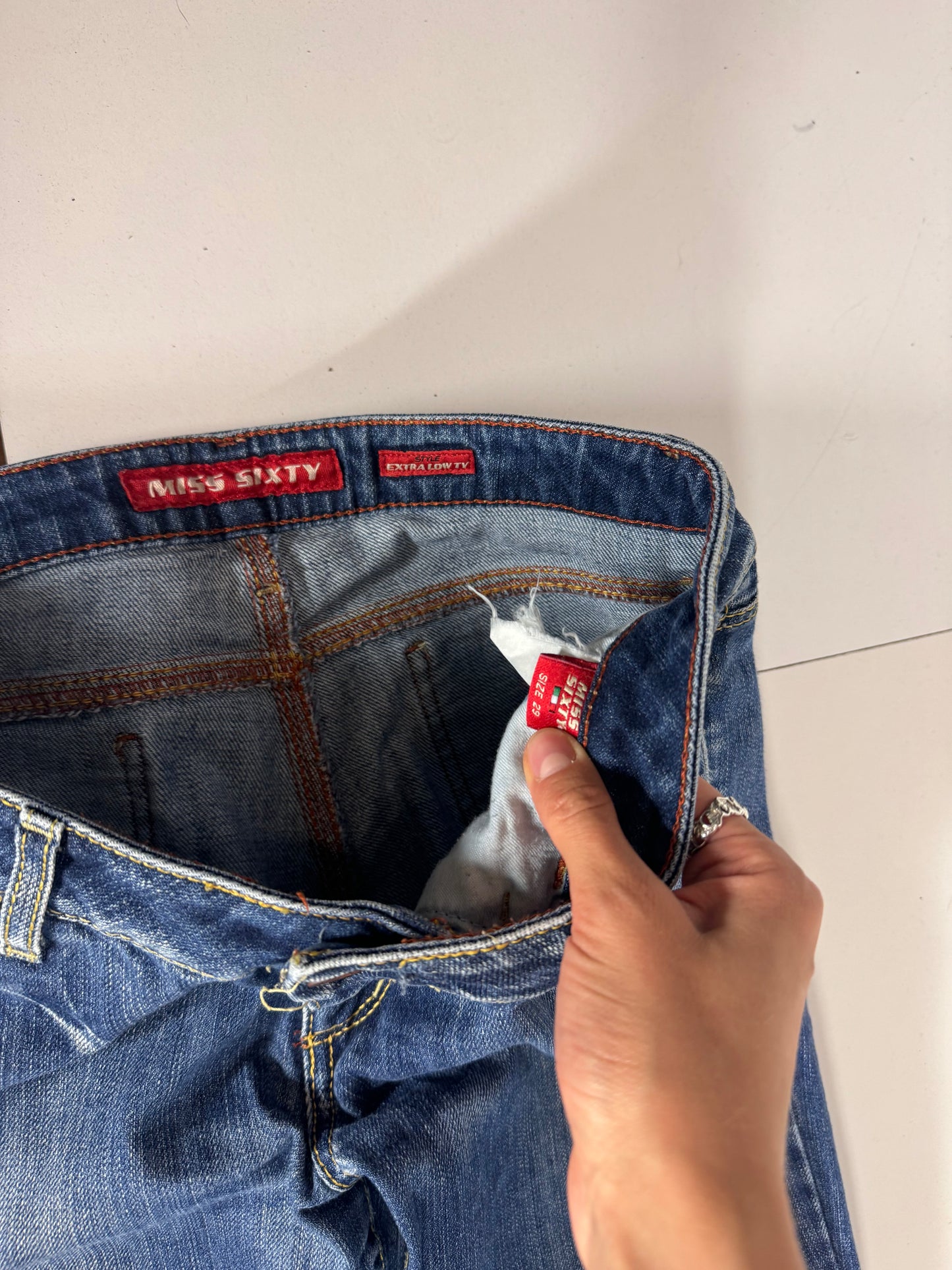 Lågmidjade jeans stl: S