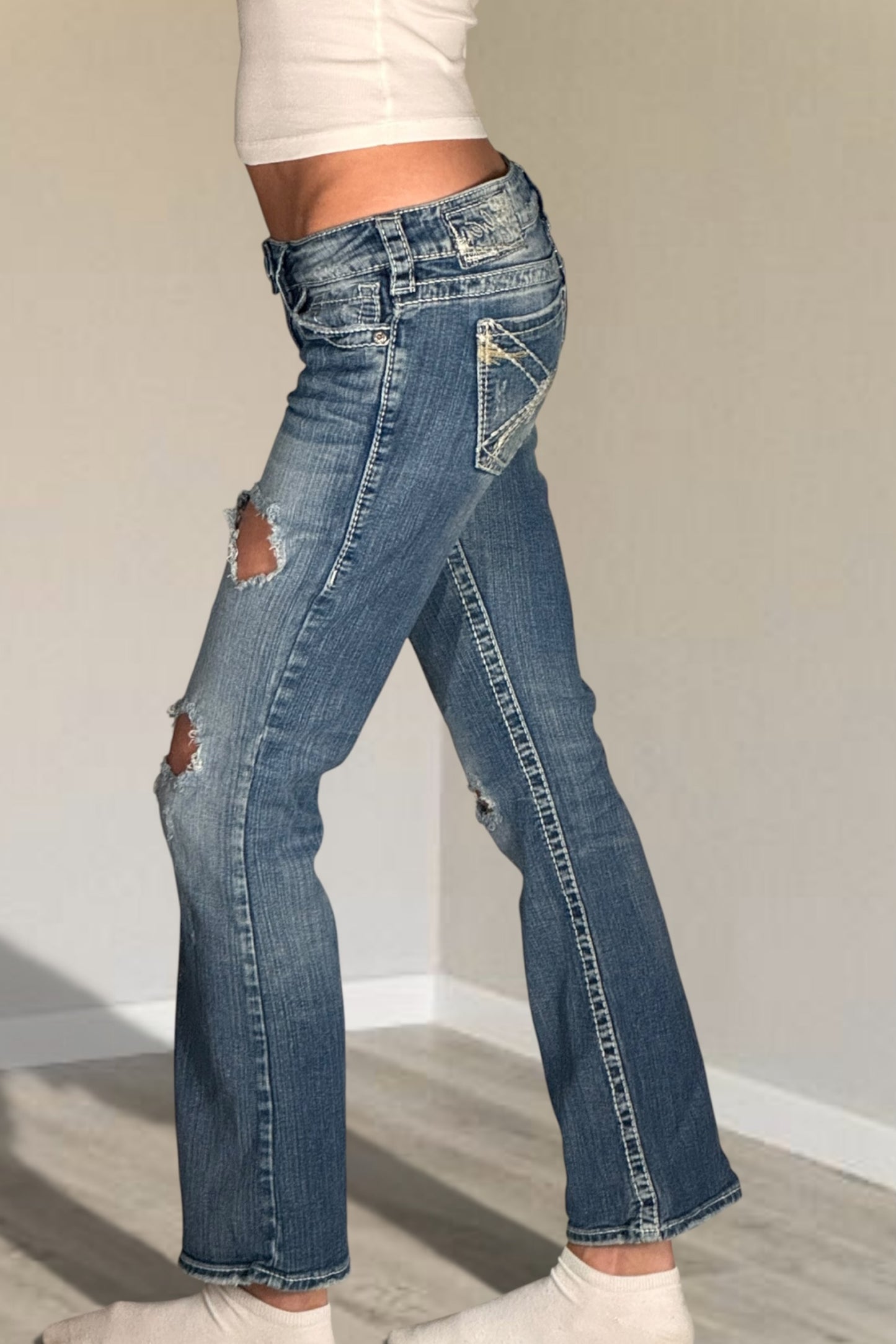 Lågmidjade jeans stl: XS