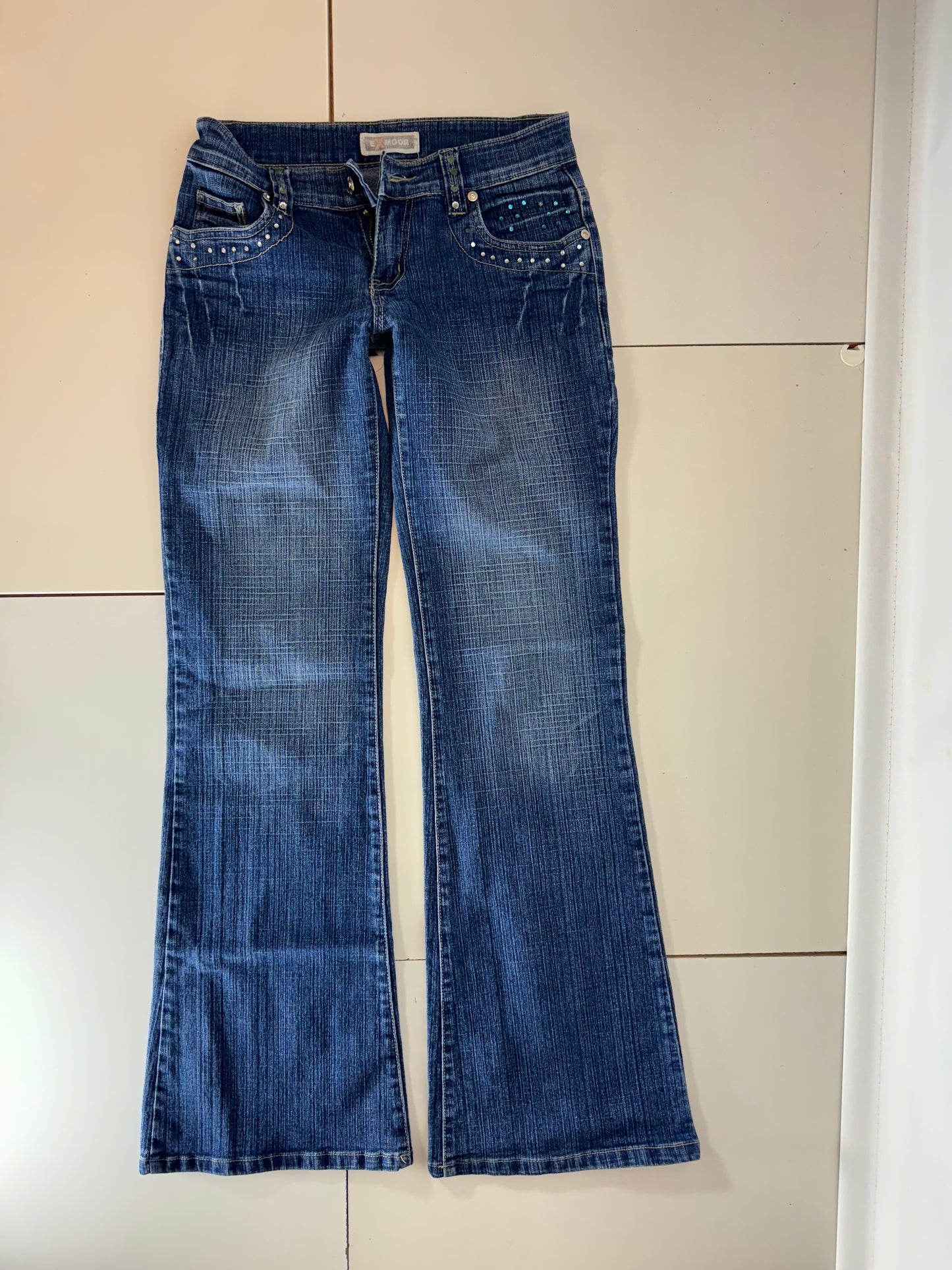 Lågmidjade jeans–stl: XS