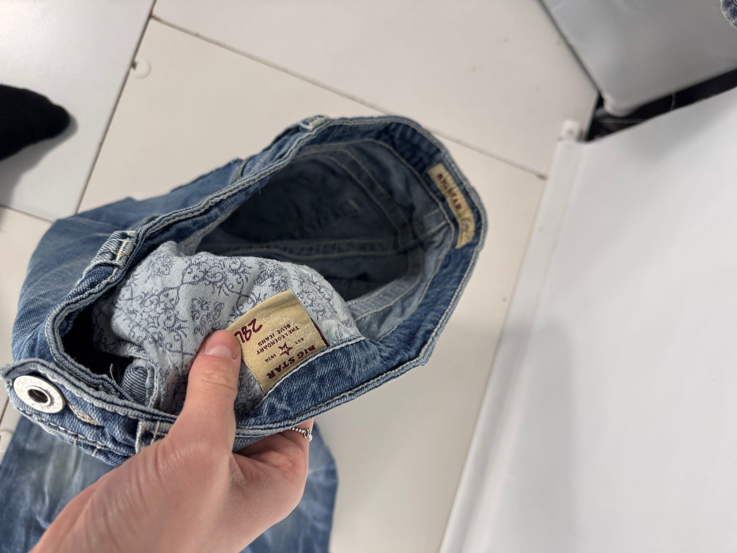 Lågmidjade jeans stl: S