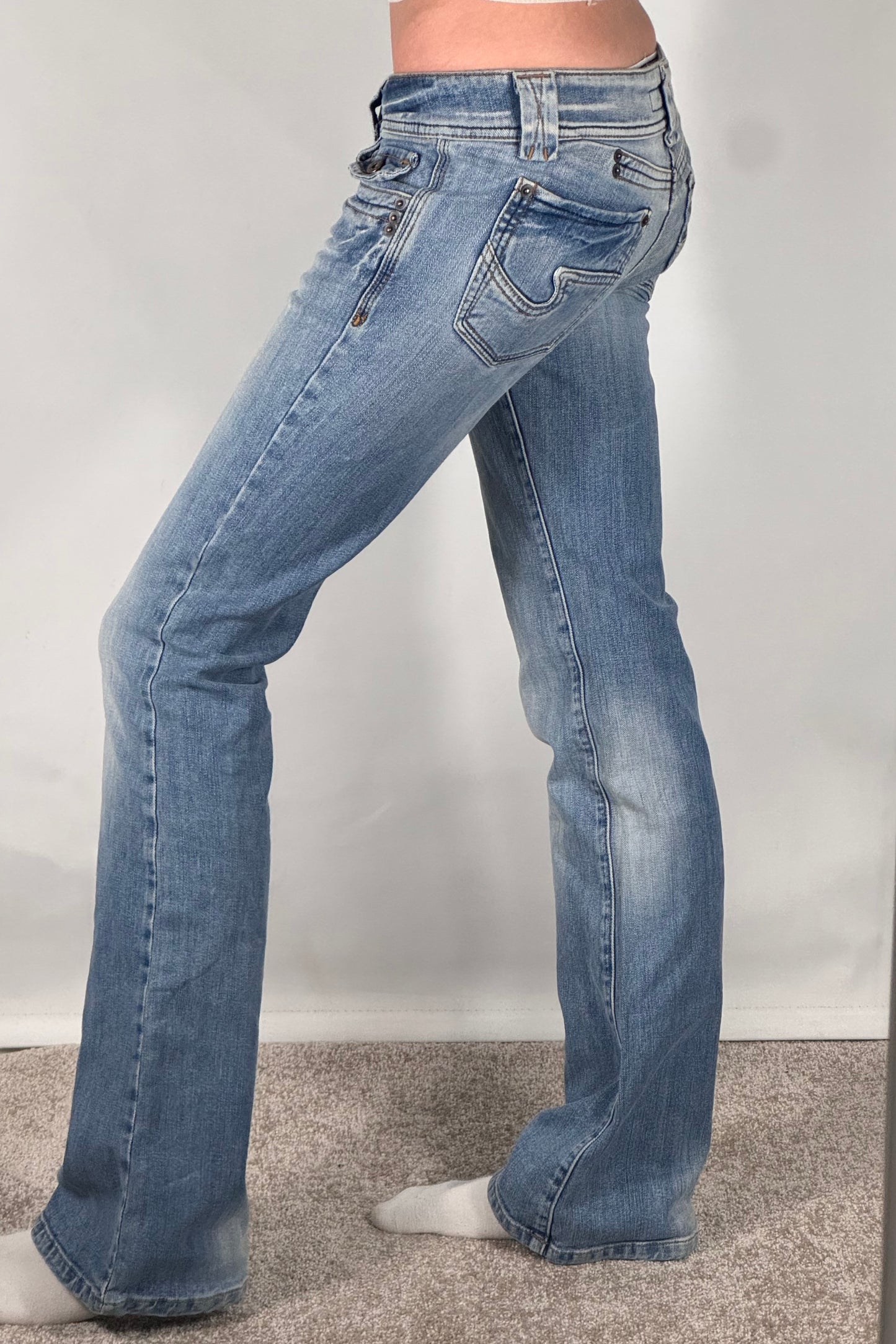 Lågmidjade jeans stl: XS