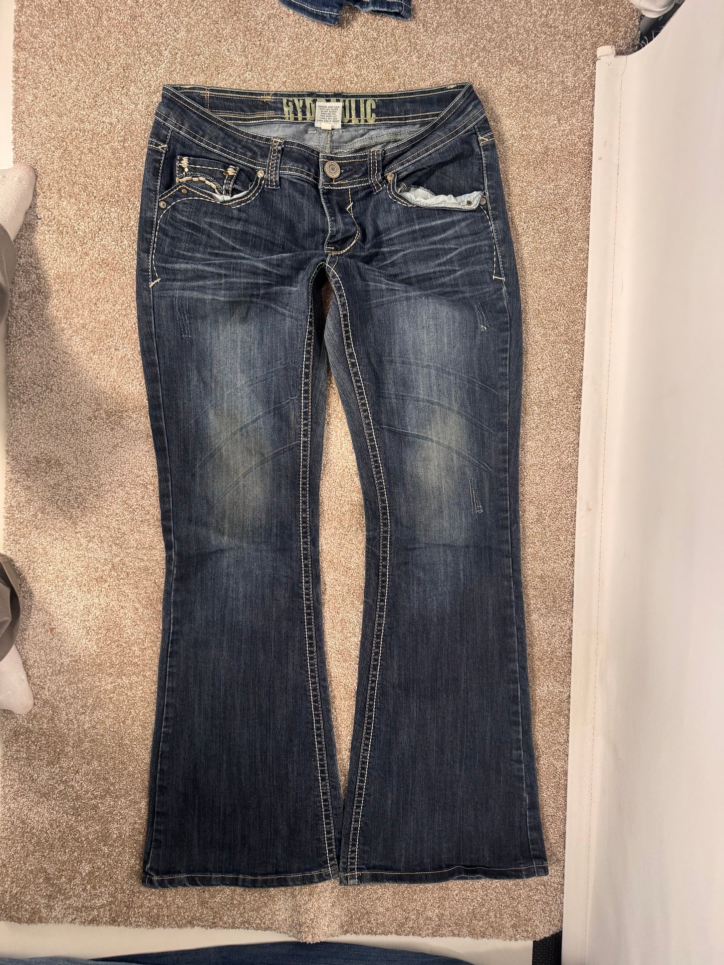 Lavtaljede jeans str: M