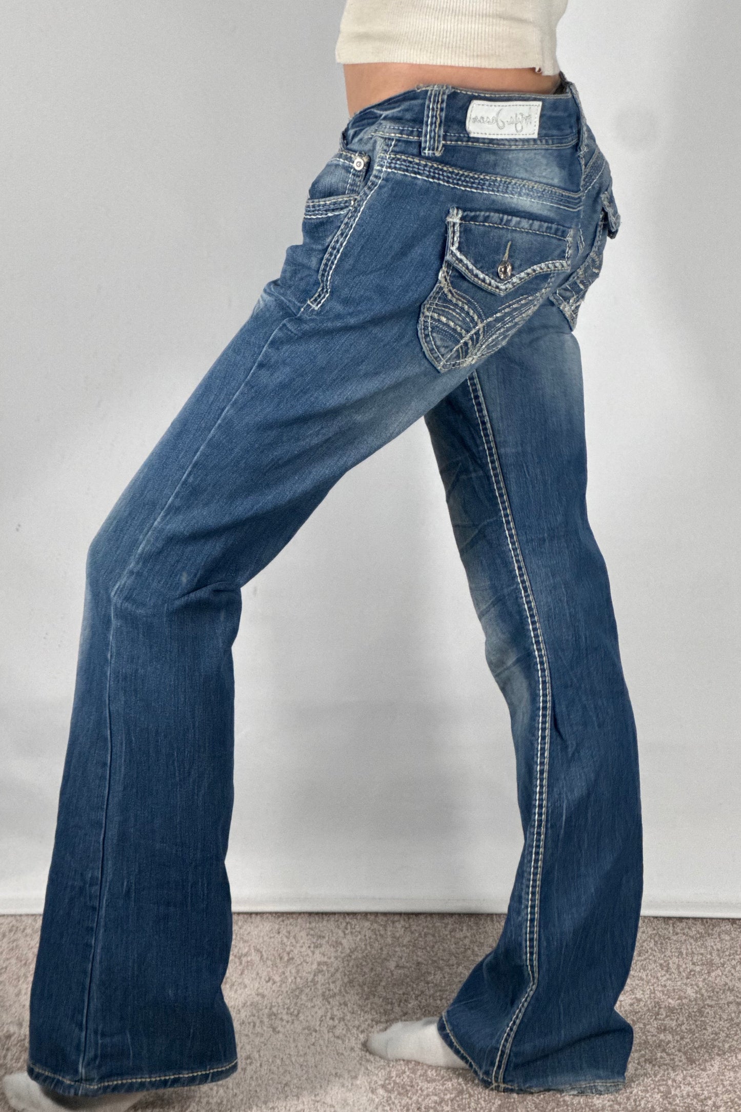 Lågmidjade jeans stl: M