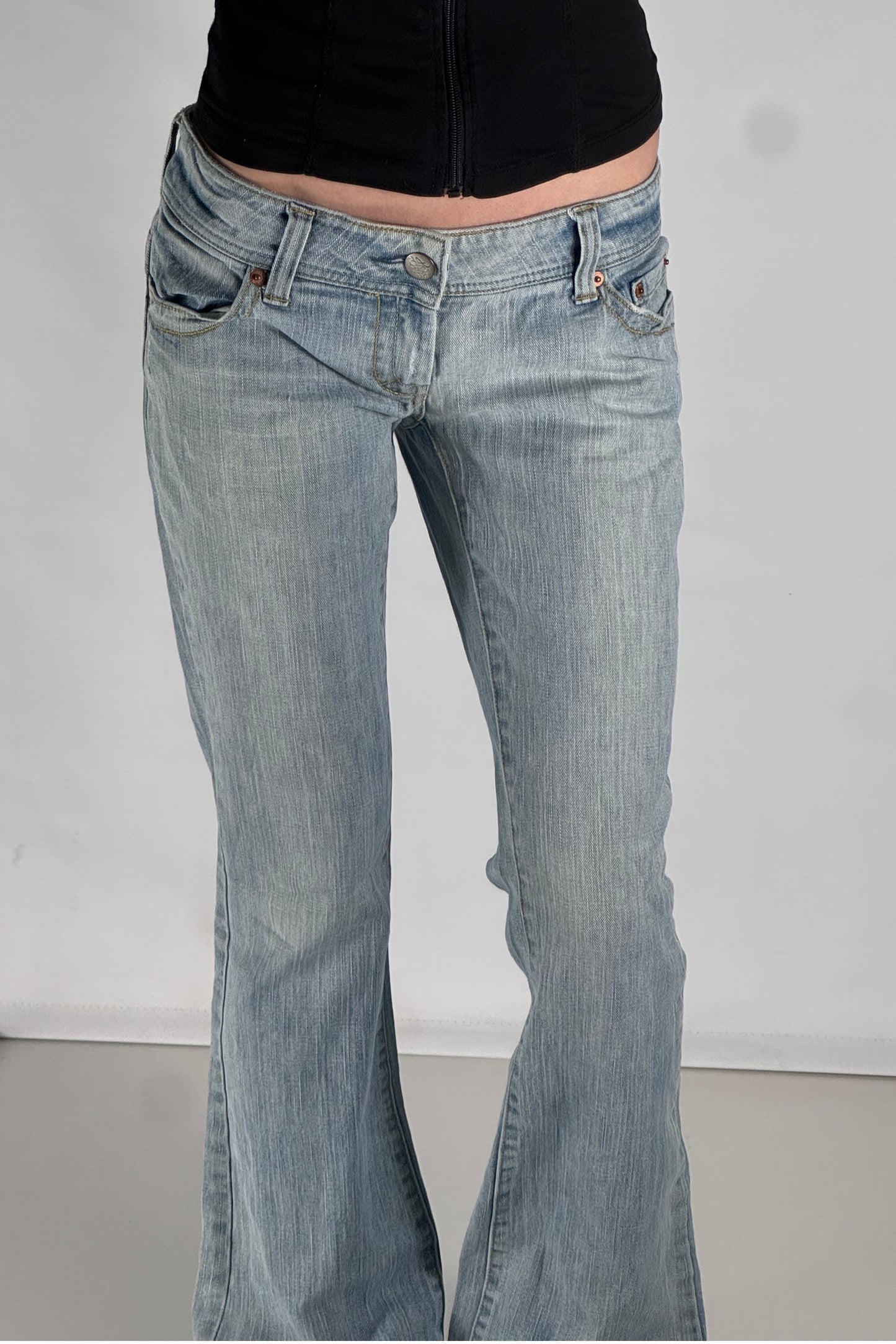 Lågmidjade jeans stl: S