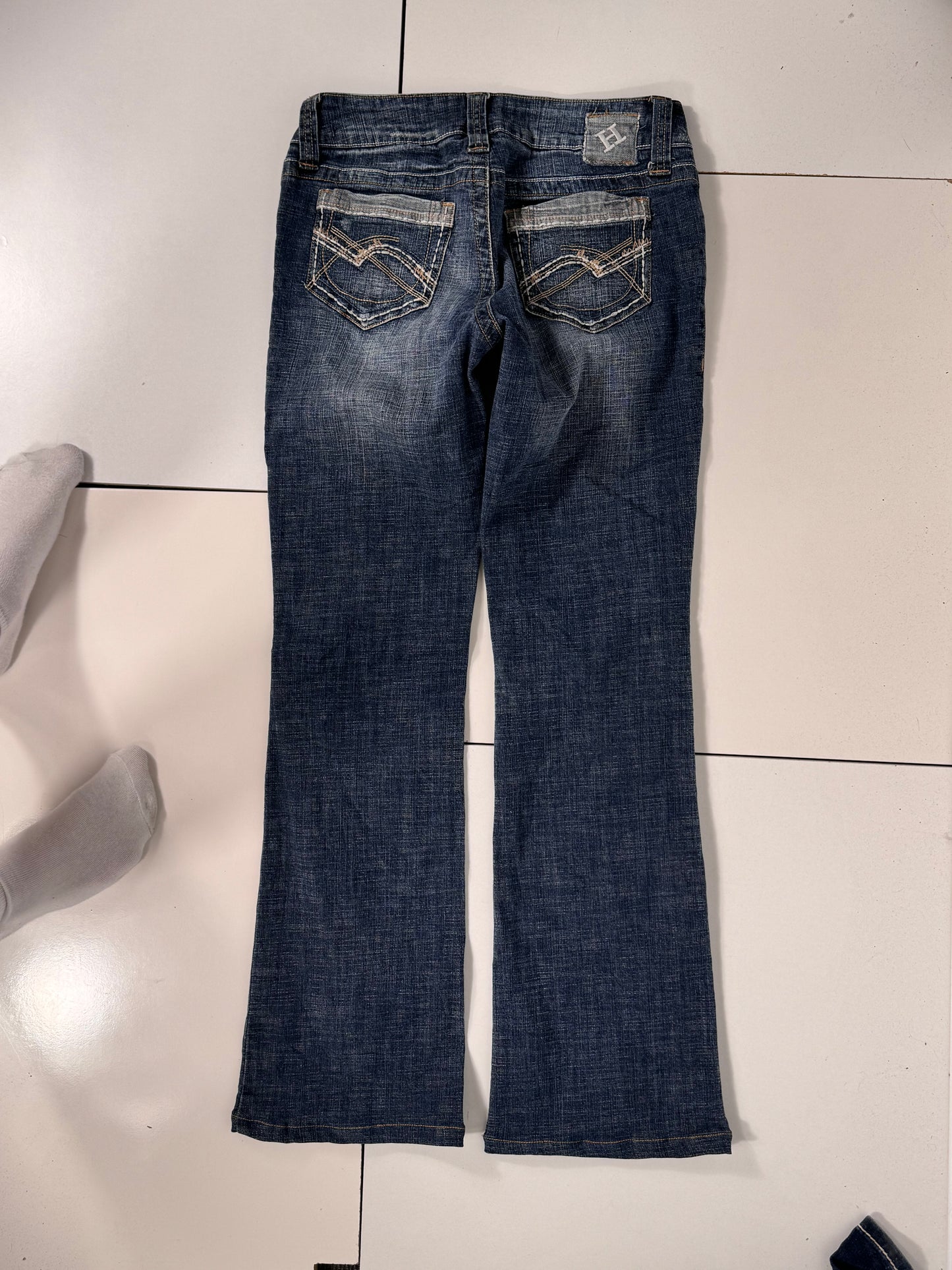 Lavtaljede jeans str: S