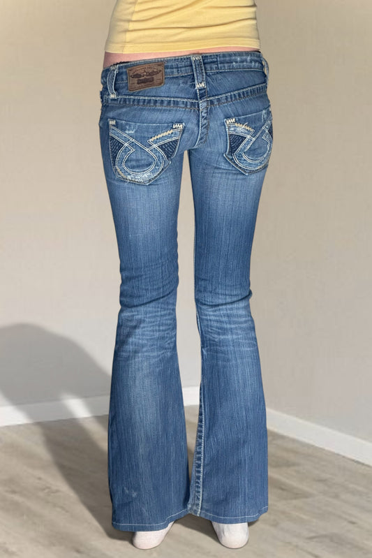 Lågmidjade jeans stl: XXXS