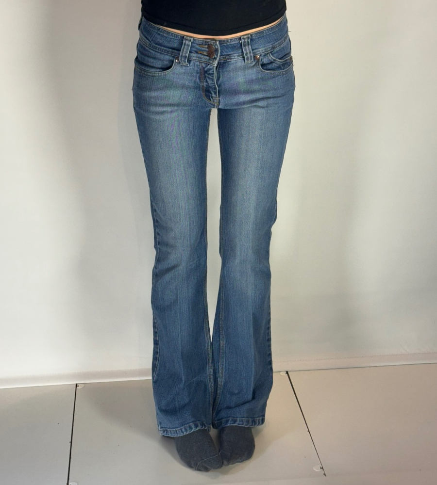 Lågmidjade jeans–stl: XS