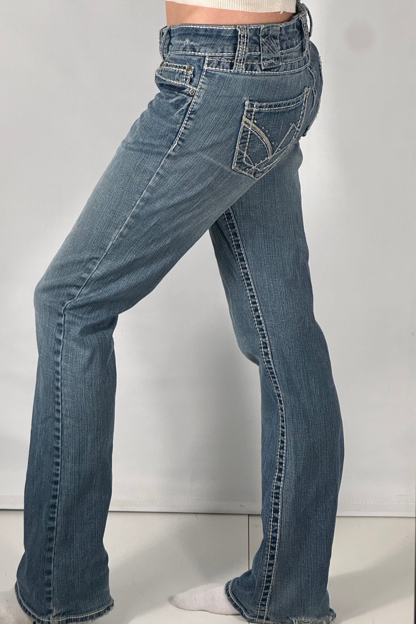 Lågmidjade jeans stl: S
