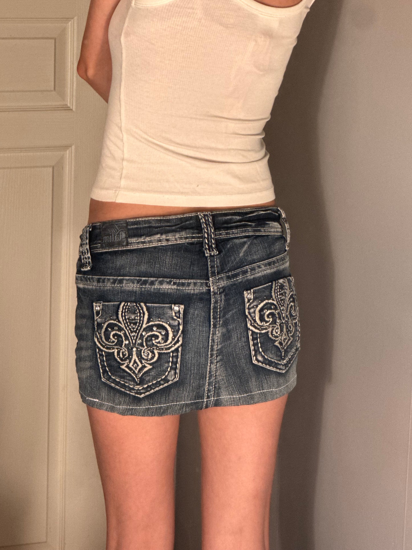 Jeans kjol stl: S