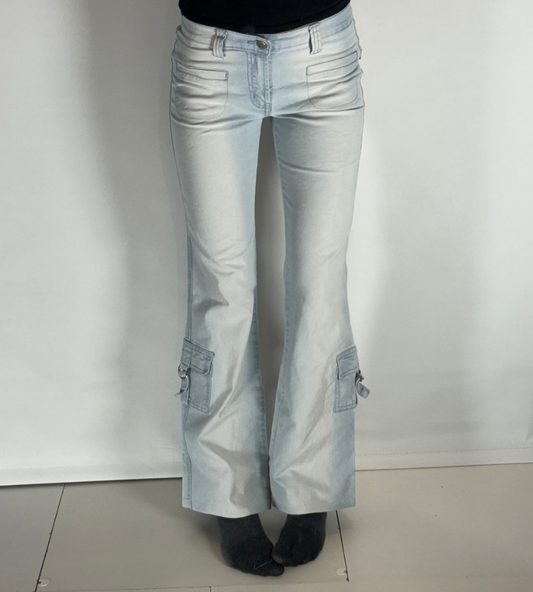 Lågmidjade jeans–stl: XS