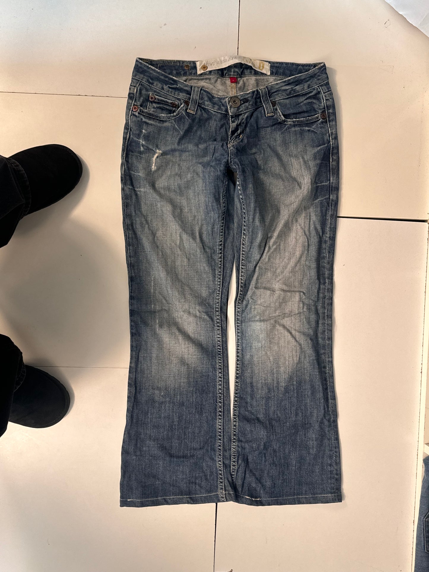 Lavtaljede jeans str: S