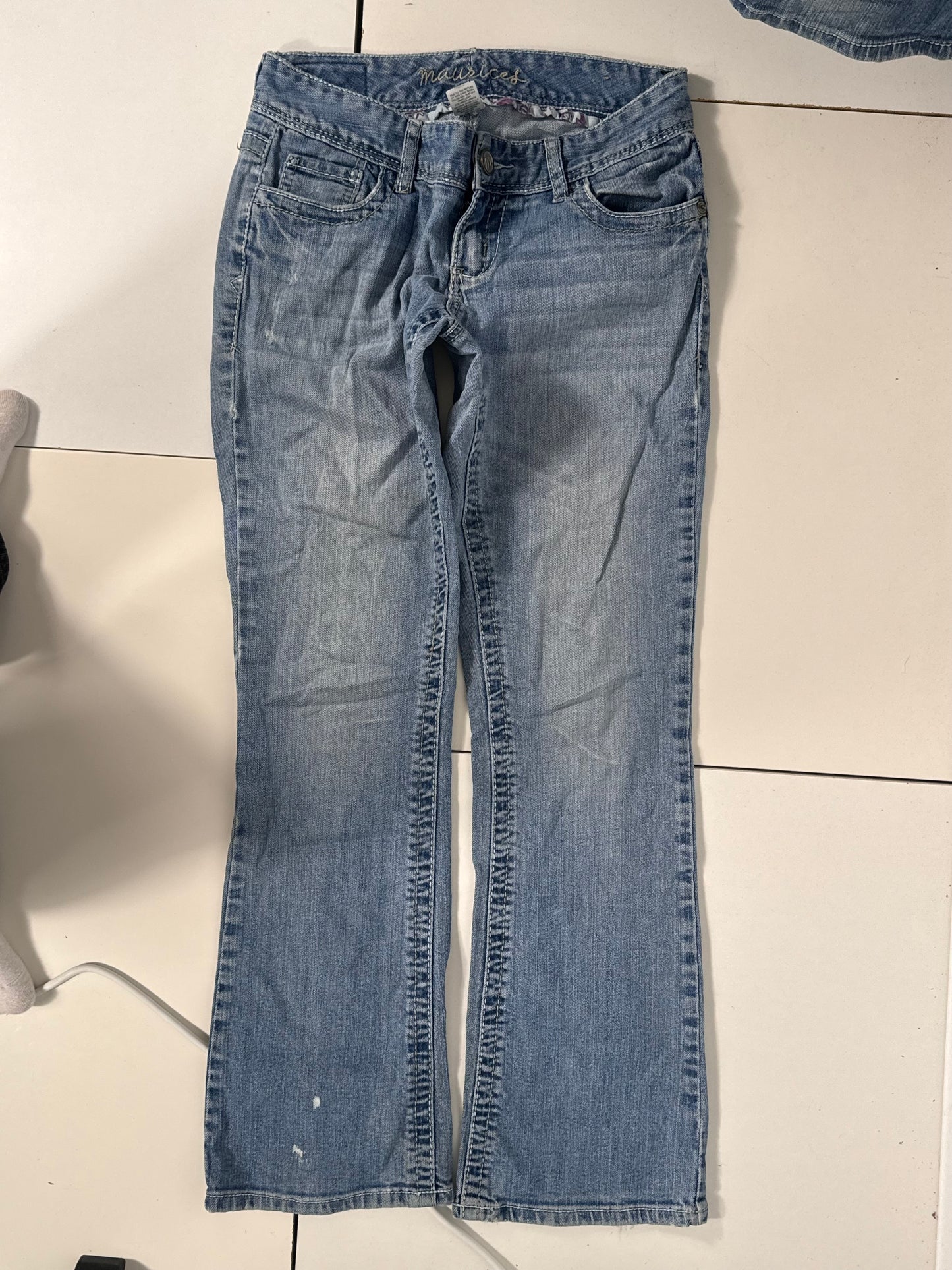 Lavtaljede jeans str: S