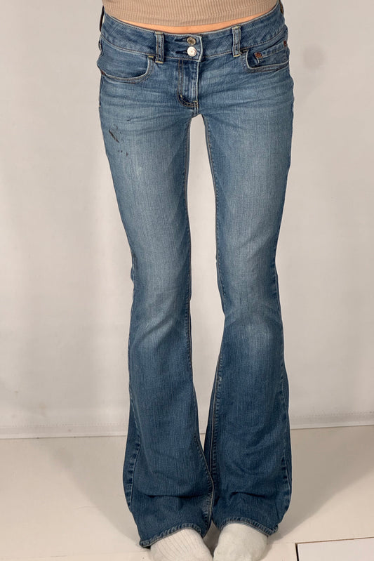 Lavtaljede jeans str: S