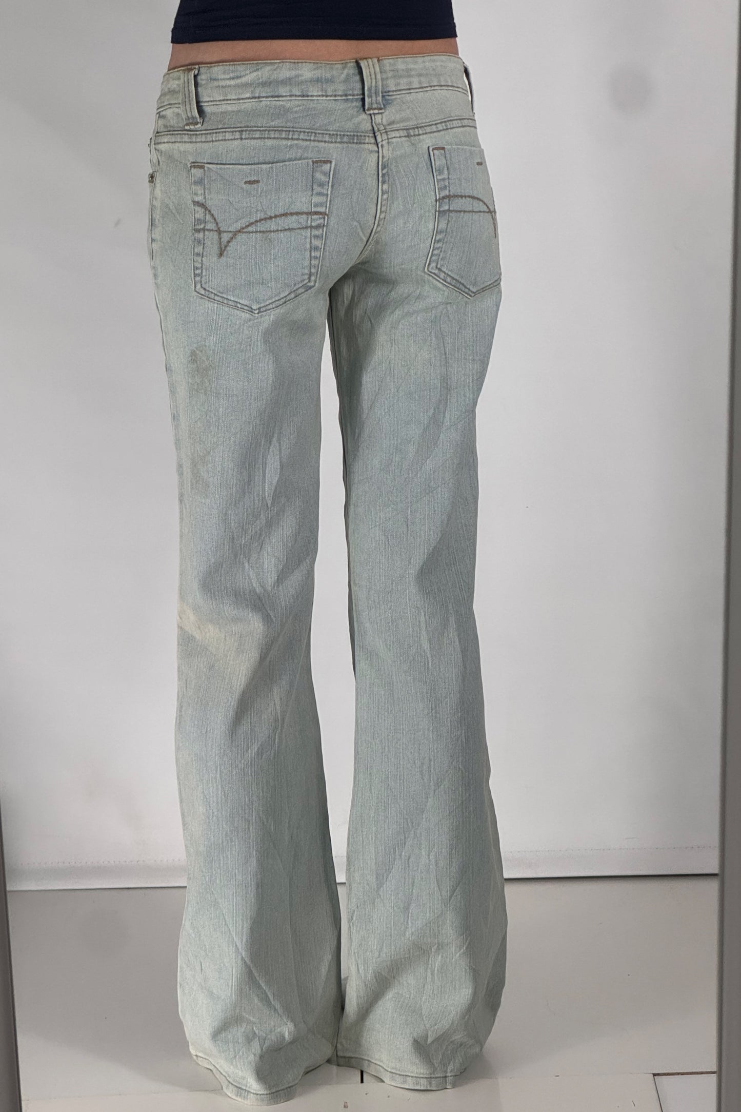 Lavtaljede jeans str: S
