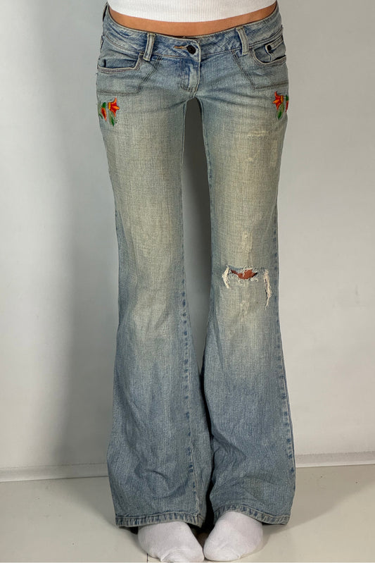 Lågmidjade jeans stl: S