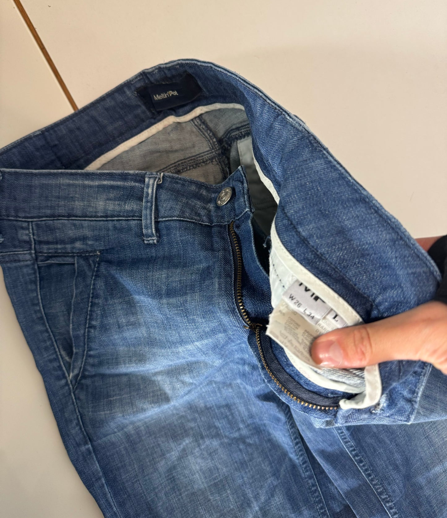 Lågmidjade jeans stl: S/M