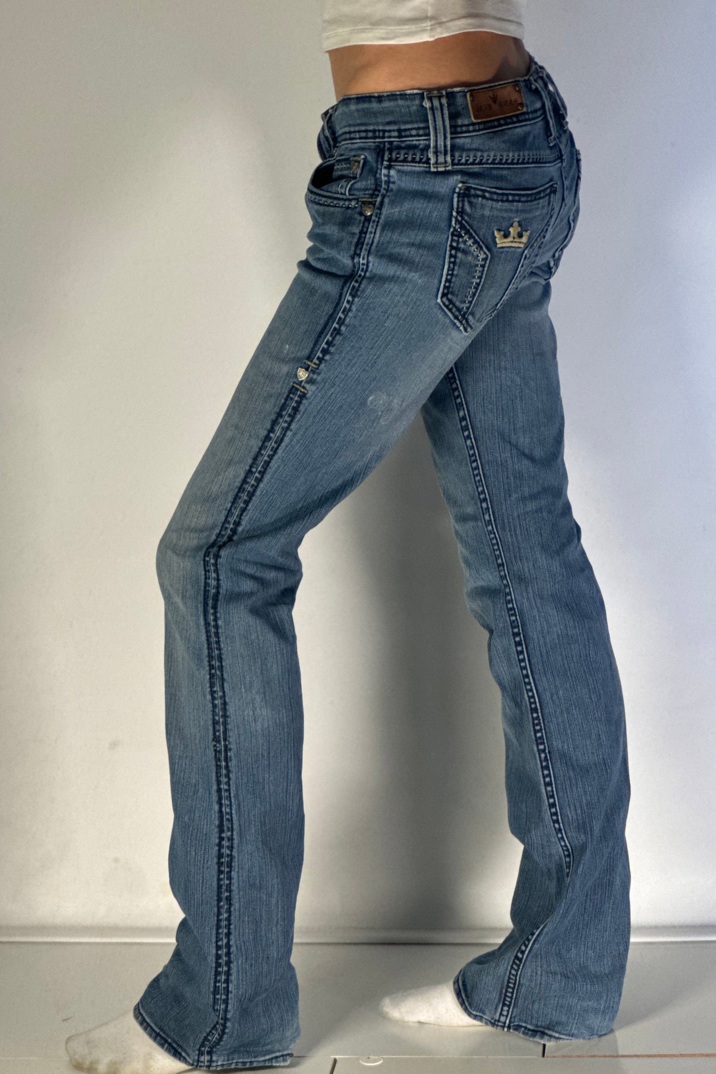 Lågmidjade jeans stl: S