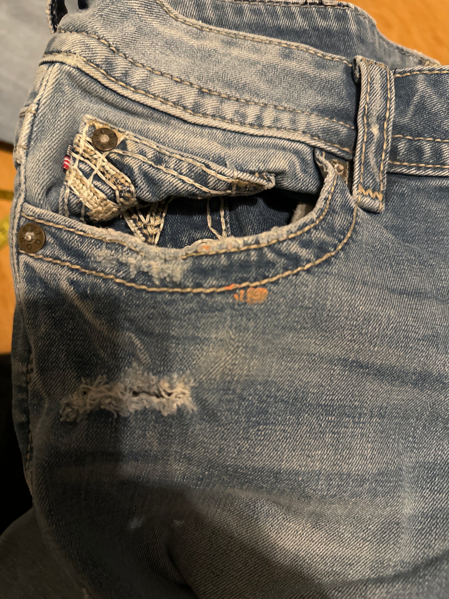 Lågmidjade jeans stl: S