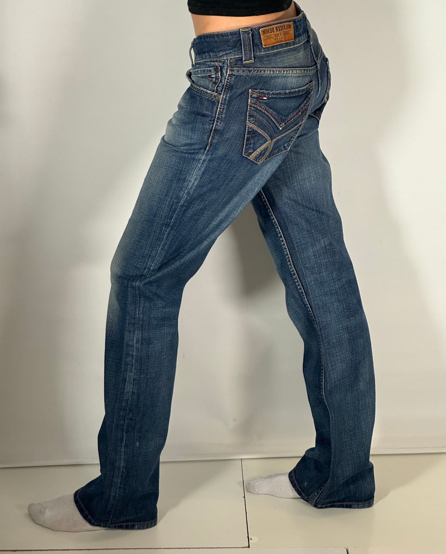 Lågmidjade jeans stl: S/M
