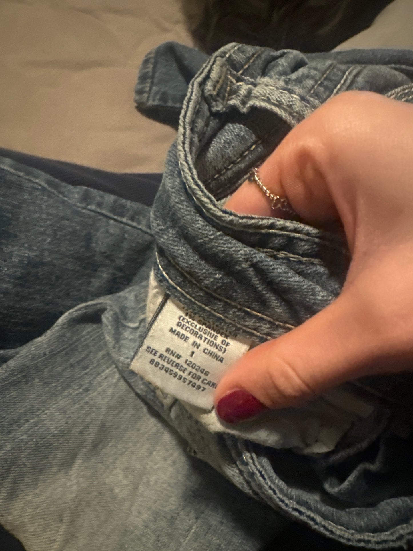Lågmidjade jeans stl: S