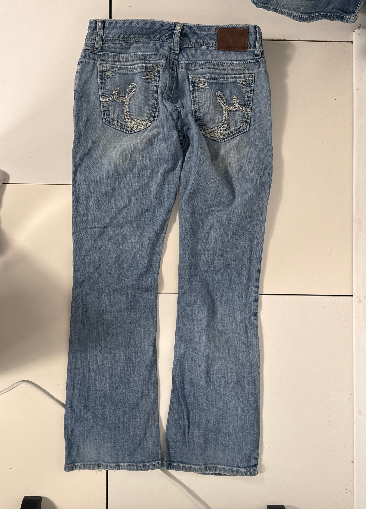 Lavtaljede jeans str: S
