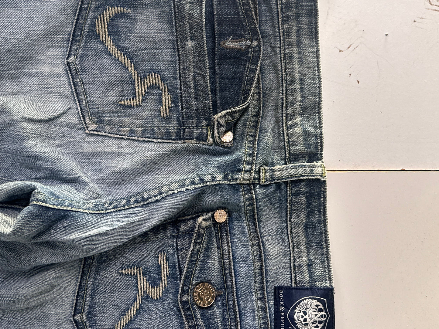 Lågmidjade jeans stl: S