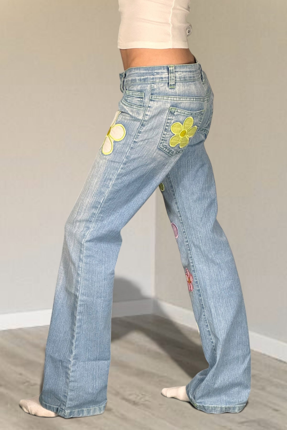 Lågmidjade jeans stl: S
