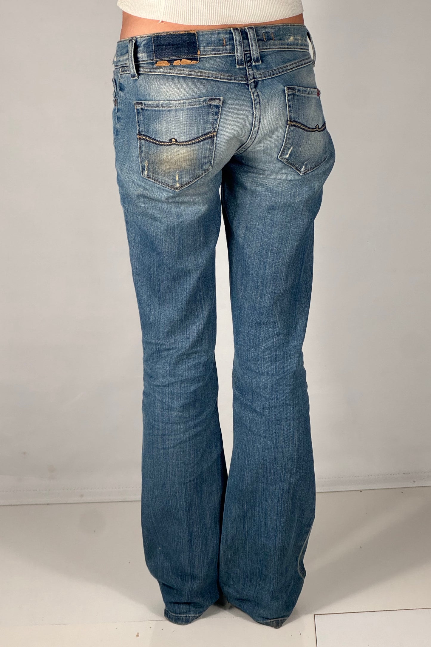 Lavt-sittende jeans str: XS