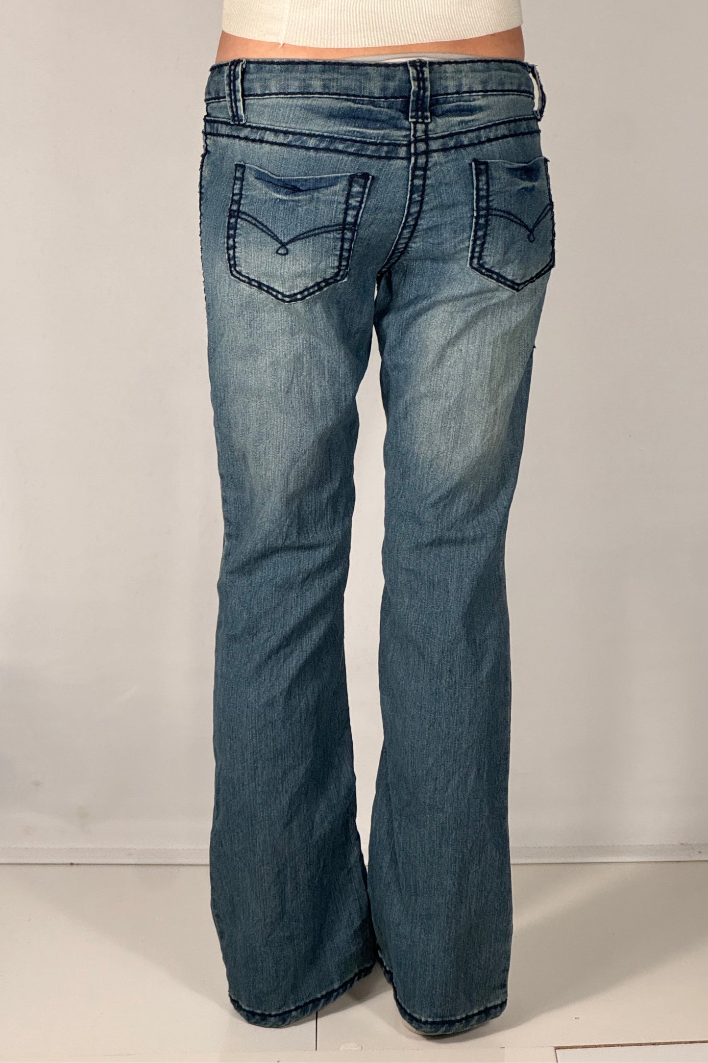 Lavtaljede jeans str: S