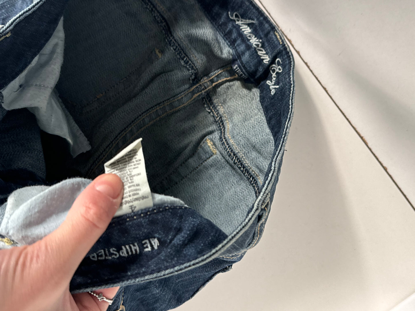 Lågmidjade jeans stl: S