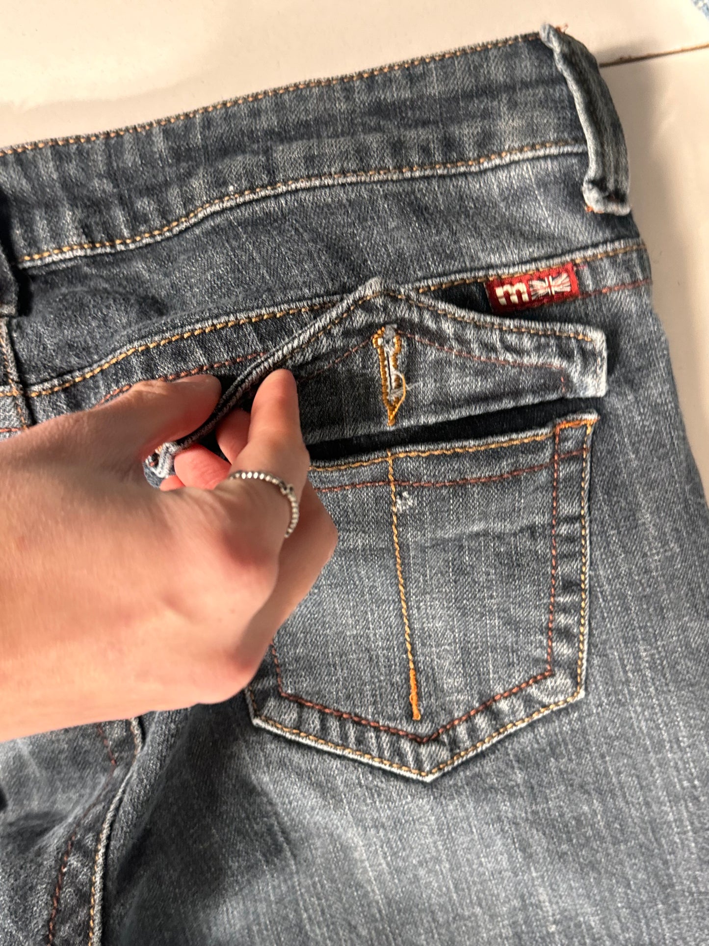 Lågmidjade jeans stl: S