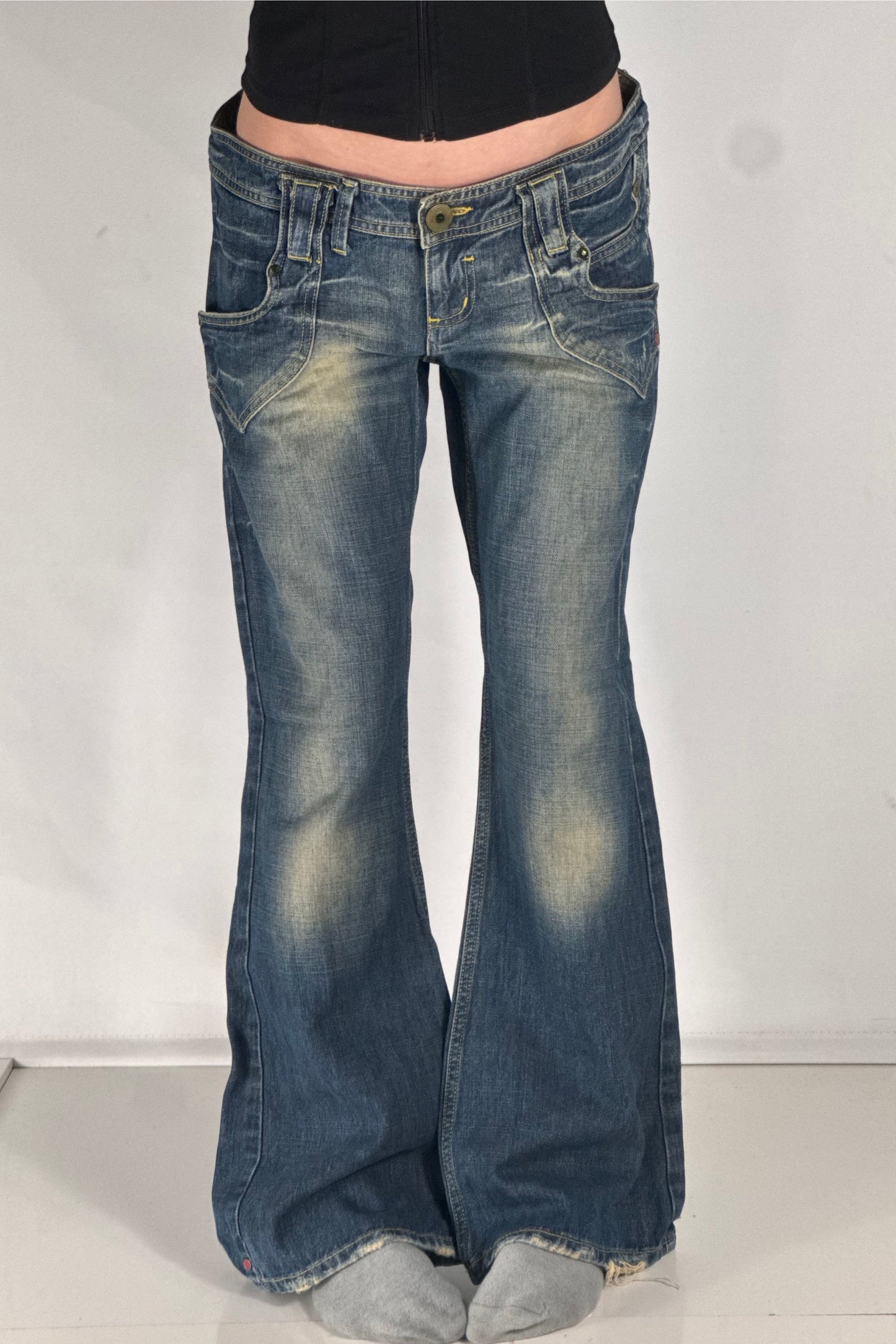 Lågmidjade jeans stl: L