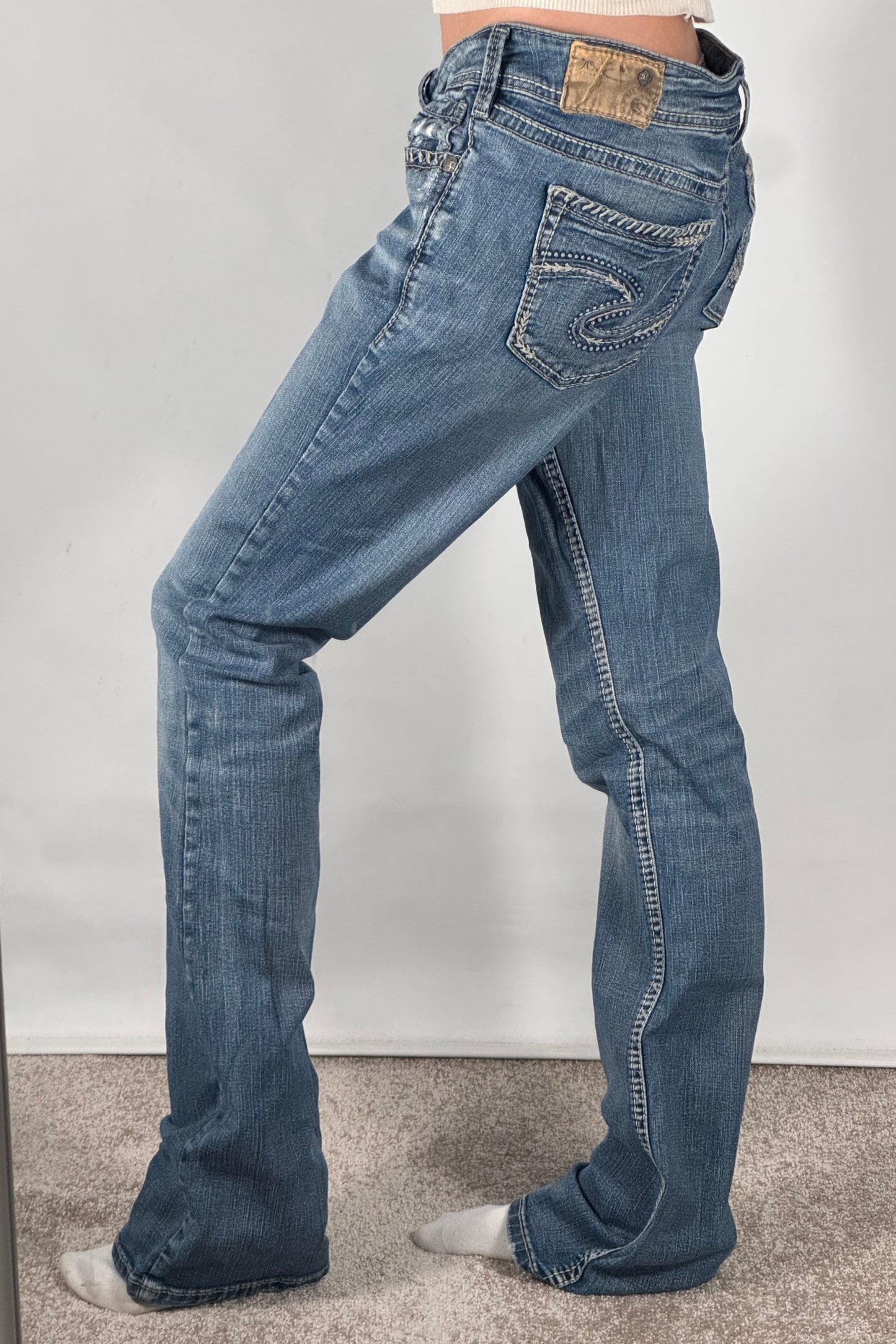 Lågmidjade jeans stl: M