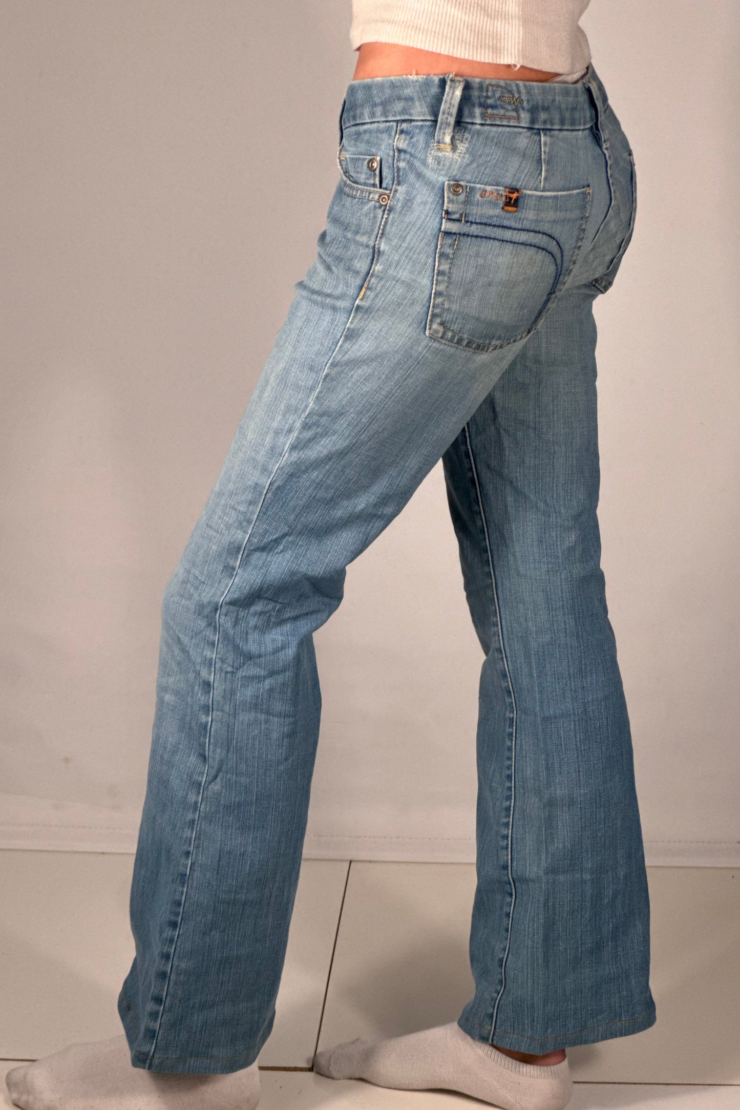 Lavtaljede jeans str: S