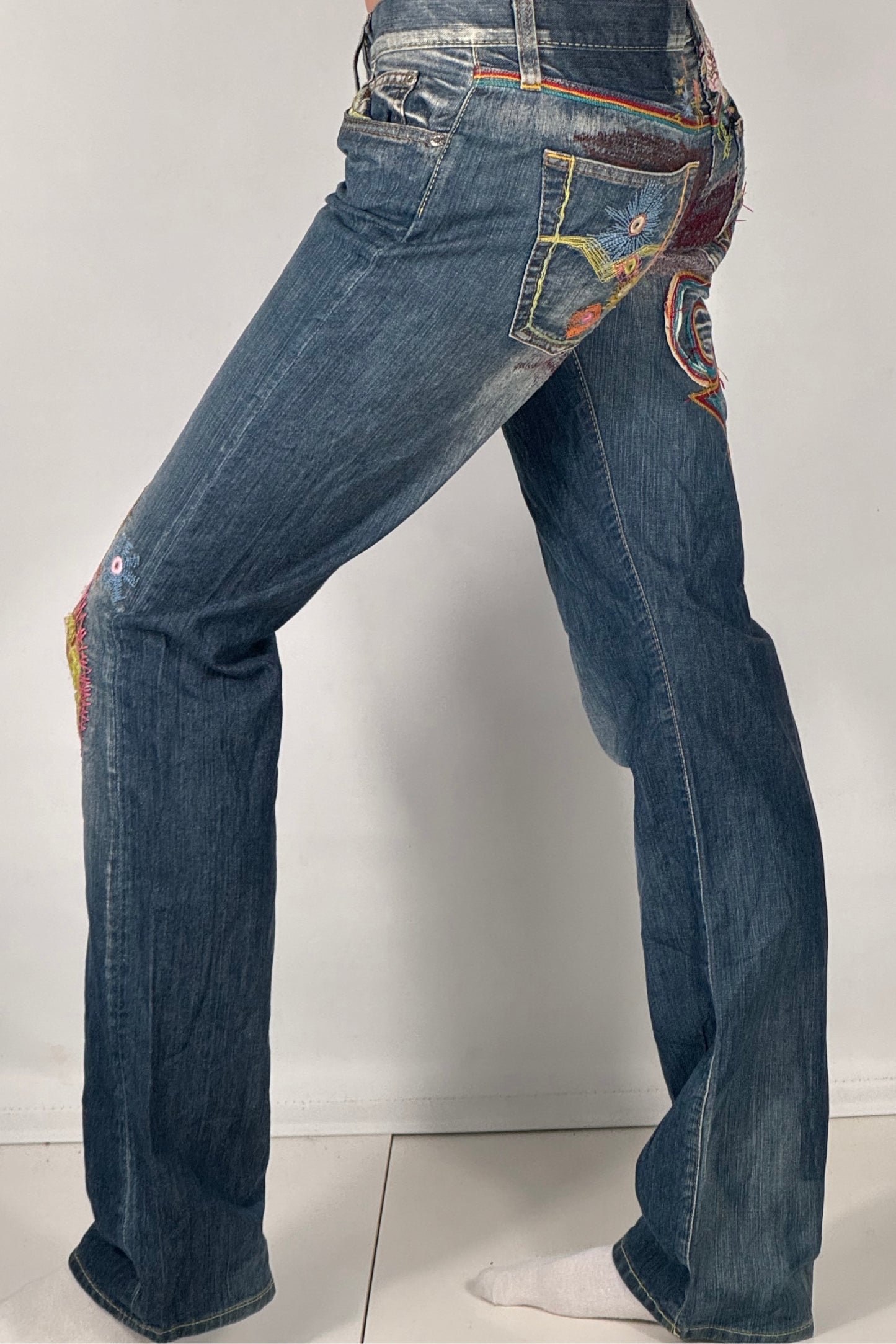 Lavtaljede jeans str: S