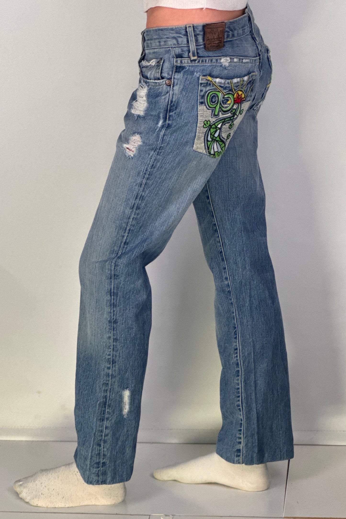 Lågmidjade jeans stl: S