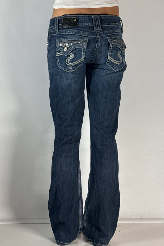 Lågmidjade jeans stl: S/M