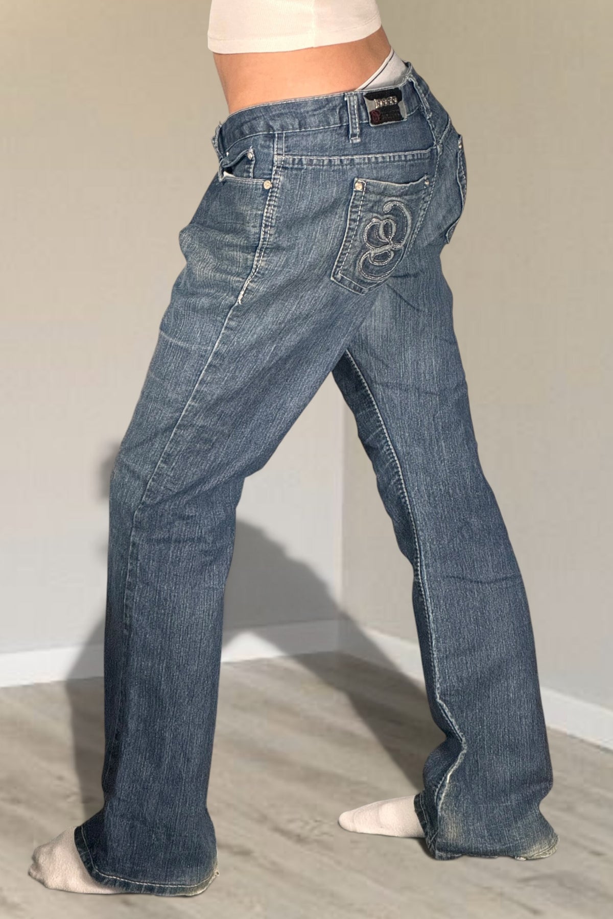 Lågmidjade jeans stl: M