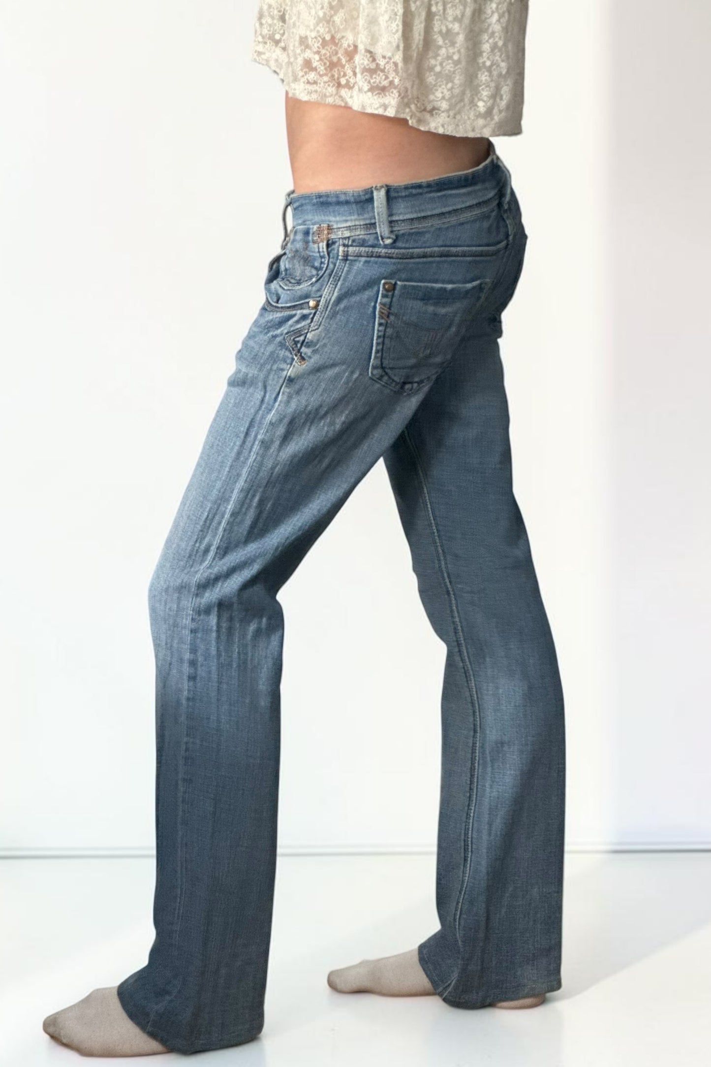Lågmidjade jeans stl: S