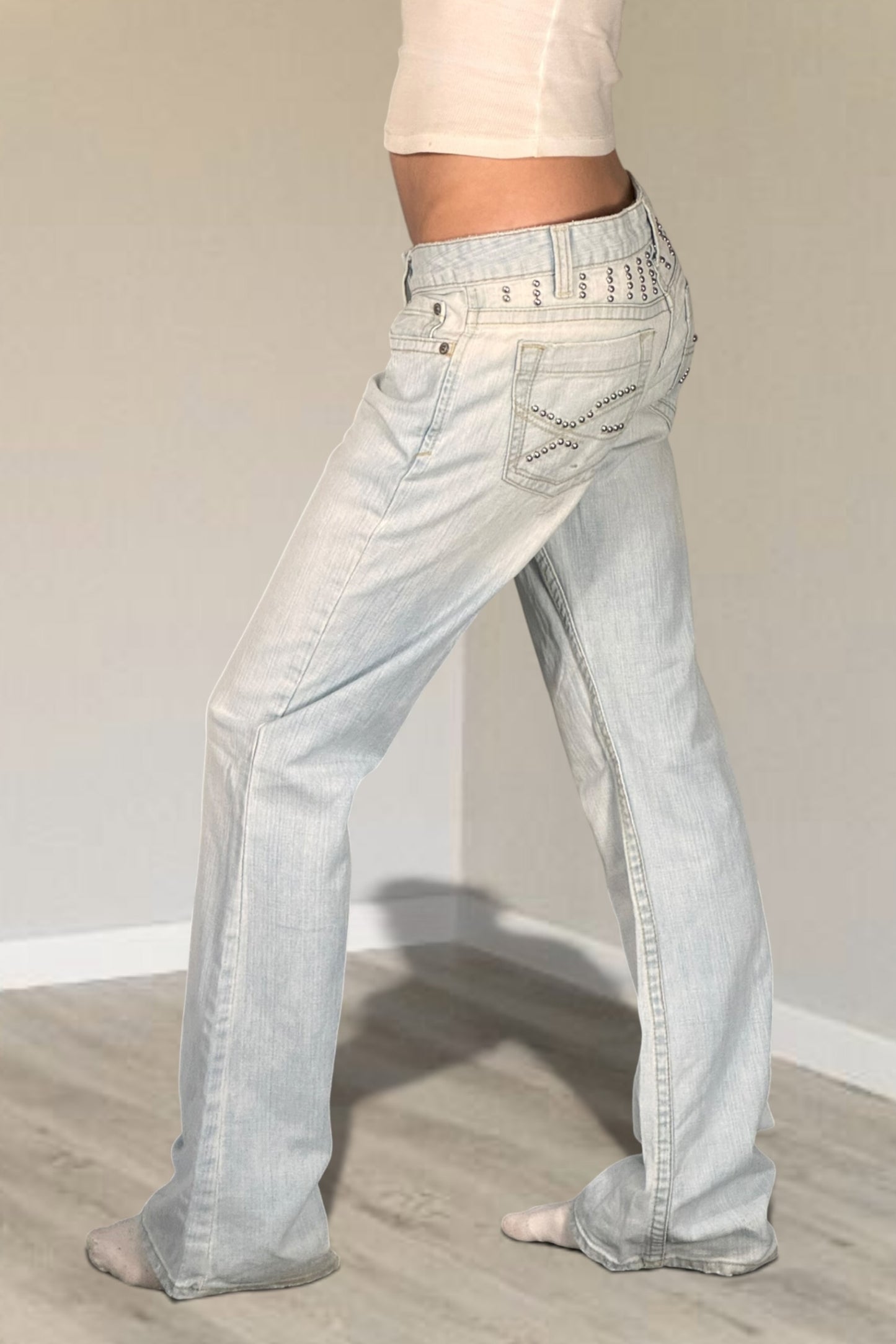 Lågmidjade jeans stl: S/M
