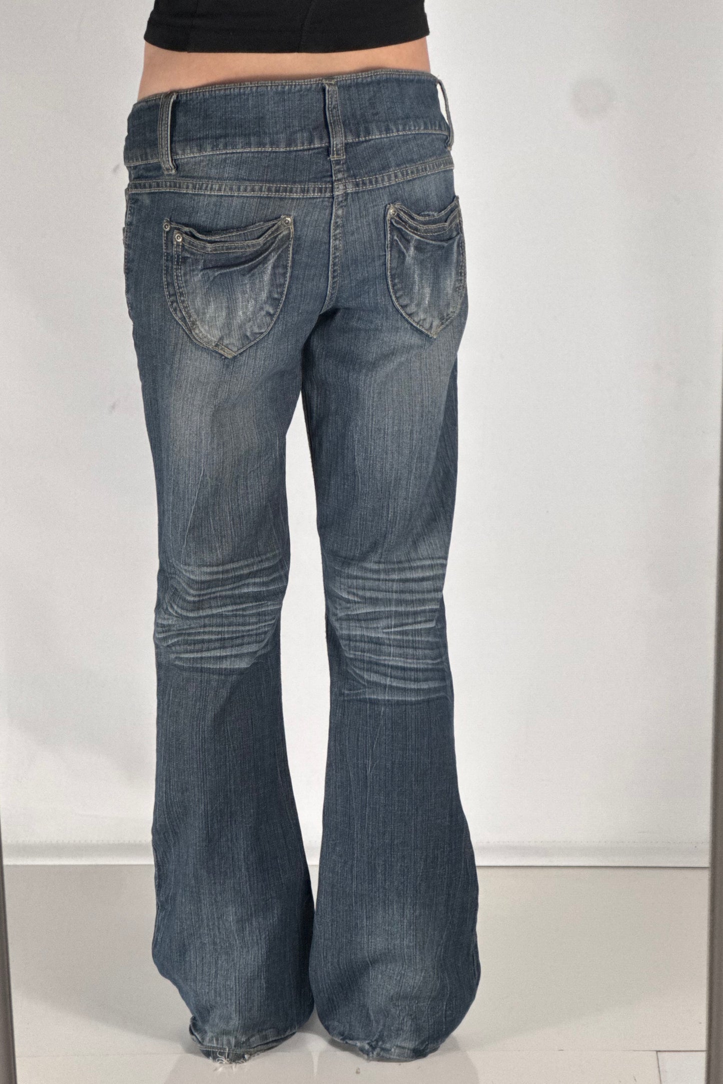 Lavtaljede jeans str: M